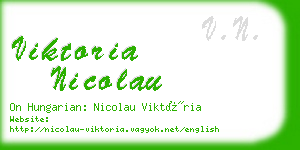 viktoria nicolau business card